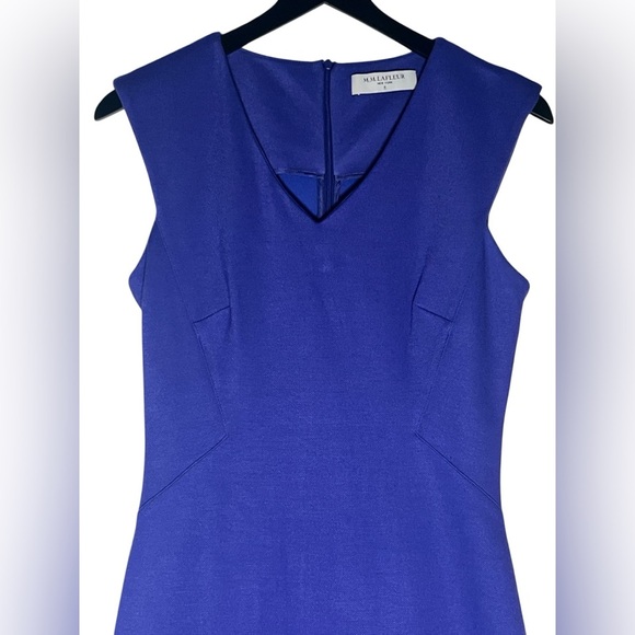 M.M. Lafleur Evelyn 2.0 Textured Ponte Dress Size 6 Purple - Picture 6 of 6